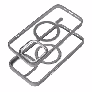 COLOR EDGE MAG COVER magnetinis dėklas telefonui, suderinamas su MagSafe, skirtas IPHONE 17 Pro, titano pilkas