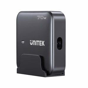 GaN tinklo įkroviklis - Unitek P1228ABK01-EU | 70W 2x USB-C 2x USB-A