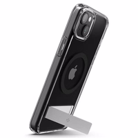 Spigen Ultra Hybrid S Magnetinis dėklas telefonui su stovu iPhone 15 - Juodas