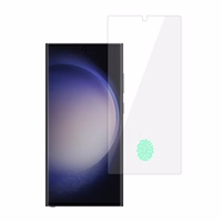 Grūdintas stiklas Mėlynas Rinkinys (10 vienetų) SAMSUNG GALAXY S24 ULTRA (su pirštų atspaudų atrakinimu)