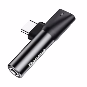 Audio adapter Baseus L41 Type-C 2in1 black