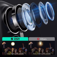 ESR Armorite grūdintas stiklas iPhone 16 / 16 Plus kamerai - juodas