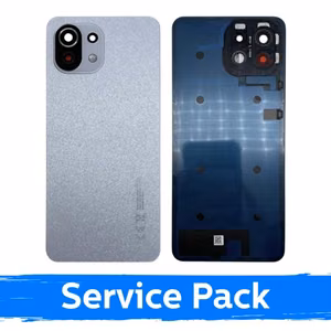 Back Cover Compatible With Xiaomi Mi 11 Lite 4G (Lite 5G / Lite 5G NE) / Snowflake White / (Service Pack)