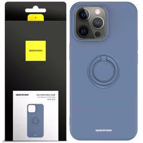 Spacecase Silikoninis dėklas su žiedu iPhone 13 Pro Max mėlynas