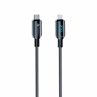 FORCELL F-ENERGY C276 kabelis Type C į Lightning PD 3A 27W Digital 1,2 m juodas