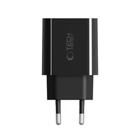 Tech-Protect NC20W USB-C 1 jungties PD20W sieninis įkroviklis – juodas