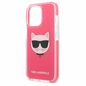 KARL LAGERFELD KLHCP13LTPECPI IPHONE 13 PRO / 13 6.1 "DĖKLAS FUCHSIA / FUSCHIA CHOUPETTE HEAD