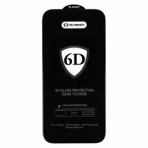 Tel Protect Full Glue 6D Apsauginis stiklas skirtas SAMSUNG GALAXY A35 5G/A55 5G juodas - 10 rinkinių