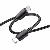 Kabelis USB C į USB C Hoco 3A 60W 1 m X96 juodas