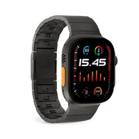 Puro TITAN Nerūdijančio plieno Apple Watch juostelė 42/44/45/49mm - juoda