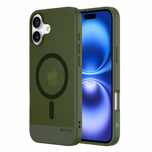 Incase Slim Case dėklas su MagSafe, skirtas iPhone 16 Plus, „Highland Green“ spalvos