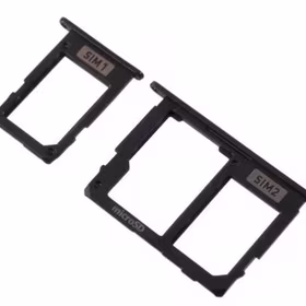 SIM kortelės laikiklis Samsung A605 A6+ 2018 (2 vnt) juodas ORG