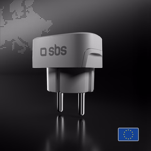Adapteris iš Schuko/DE sieninio kištuko į universalų kištuką
