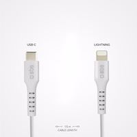 SBS TECABLELIGTC1W USB-C - Lightning kabelis MFi sertifikuotas, 1 m - baltas