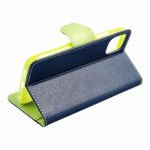 FANCY knygų dėklas SAMSUNG A37 navy / lime