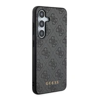 Guess 4G Metal Gold Logo dėklas telefonui Samsung Galaxy A55 - juodas