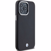 BMW Signature Wrapped Metal Magnetinis dėklas telefonui iPhone 15 Pro Max - juodas