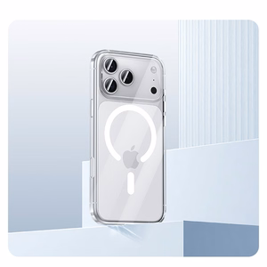 Benks magnetinis Crystal dėklas Iphone 17 Pro telefonui skaidrus (su kameros valdymo mygtuku)