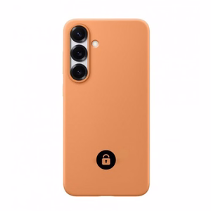 Telefono dėklas Silicone Cover skirtas Samsung S911 S23 / Oranžinis / pakuotėje