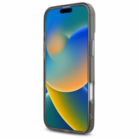 Karl Lagerfeld IML Metal Karl&Choupette Head magnetinis dėklas telefonui iPhone 16 Plus - juodas