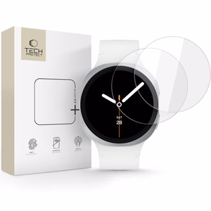 Tech-Protect Glass Fit+ 2 vnt grūdintas stiklas laikrodžiui Samsung Galaxy Watch 8 40mm - skaidrus