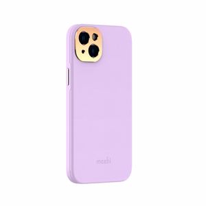 Moshi Napa dėklas, skirtas iPhone 14 Plus, suderinamas su MagSafe, veganiškos odos, „Lavender Purple“ spalvos