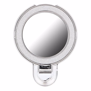 Telefonų stovas CIRCLE MIRROR - klijuojamas - sidabrinis