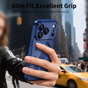 Tech-Protect MagFlex MagSafe dėklas iPhone 17 Pro skaidrus tamsiai mėlynas