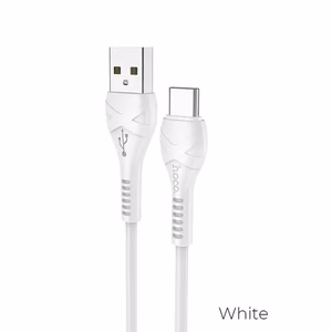 USB kabelis Hoco X37 Cool Power Type-C 1.0m baltas