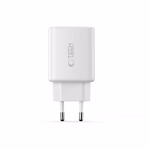 "Tech-Protect" NCA65W-GAN 3 prievadų 65 W sieninis įkroviklis - baltas