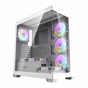 Kompiuterio korpusas Darkflash DS900 (baltas) su 7 ARGB ventiliatoriais