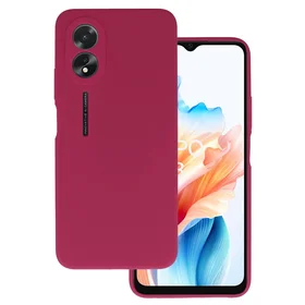 Silicone Lite dėklas telefonui Oppo A38 4G bordo spalvos