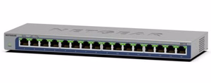 Netgear GS116 – nevaldomas 2 lygmens gigabitinis eterneto komutatorius, juodas