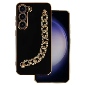 Dėklas telefonui Samsung Galaxy S23 dizainas 4 juodas