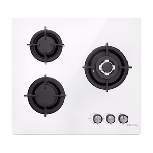 ISEASY MGBG-603 газовая варочная панель, 3 конфорки (белая)