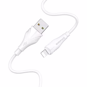 Borofone Kabelis BX18 Optimal - USB į Lightning - 2A 1 metras balta