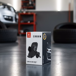 Crong Carclip Air Vent universal car phone mount, black