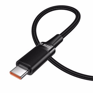 Hoco U153 Extreme USB-C–USB-C laidas, PD, 5 A, 100 W, 1,2 m – juodas
