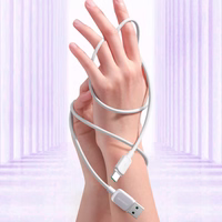 USB Laidas Joyroom "A14" baltas "Type-C" 120cm (iki 3A)