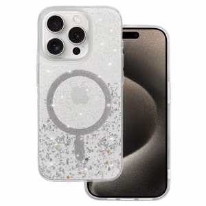 Tel Protect Moonlite MagSafe dėklas telefonui iPhone 16 Plus sidabro spalvos skaidrus