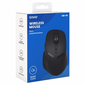 Savio MB-06 kompiuterio pelė Universalus Abiems rankoms „Bluetooth“ 3800 DPI