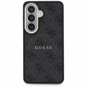 Guess dėklas 4G Embossed Ring MagSafe for Samsung Galaxy S26 juodas