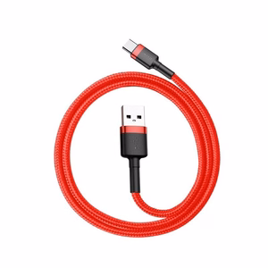 USB-C kabelis Baseus Cafule 2A 2 m (raudonas)