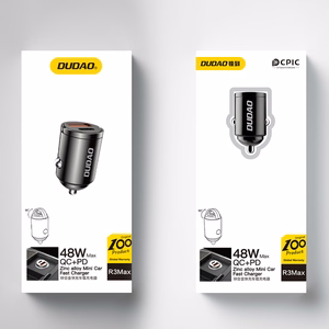 Автомобильное зарядное устройство Dudao (R3MAX) (1xUSB-C;1xUSB 48W) чёрное