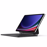 Dux Ducis klaviatūros (MK serijos) dėklas su „Bluetooth“ klaviatūra, skirtas Samsung Galaxy Tab S9+ / S8+ / S7+ – juodas