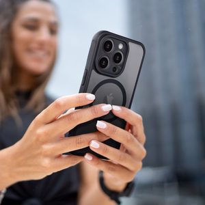 FULL MATTE MAG COVER dėklas telefonui, suderinamas su MagSafe, skirtas SAMSUNG A36 juodas