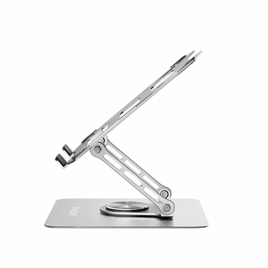 Wozinsky WDCX-X19-AB HardStand 360° Pasukamas Nešiojamojo Kompiuterio ir Planšetės Stovas - Sidabrinis
