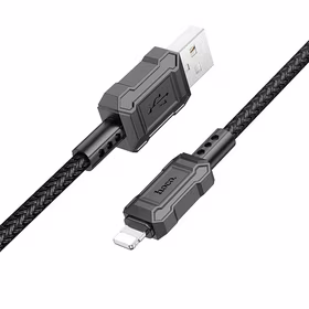Kabelis USB A į Lightning Hoco 2,4A 1 m X94 juodas