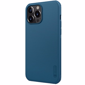Nillkin Super Frosted Shield Pro dėklas, skirtas iPhone 13 Pro Max, patvarus, mėlynas