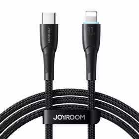Joyroom Starry Series SA32-CL3 30W USB-C / Lightning kabelis 1 m - juodas